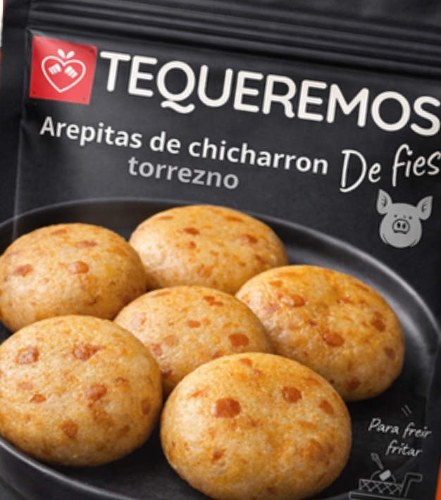 Arepitas de torrezno 100und