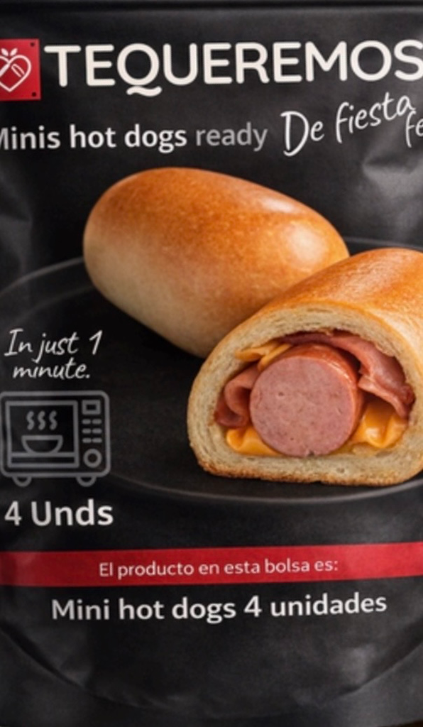 Minis hot dogs ready to cook 25 uds