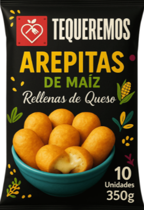 Arepitas de queso 120 uds 25 g